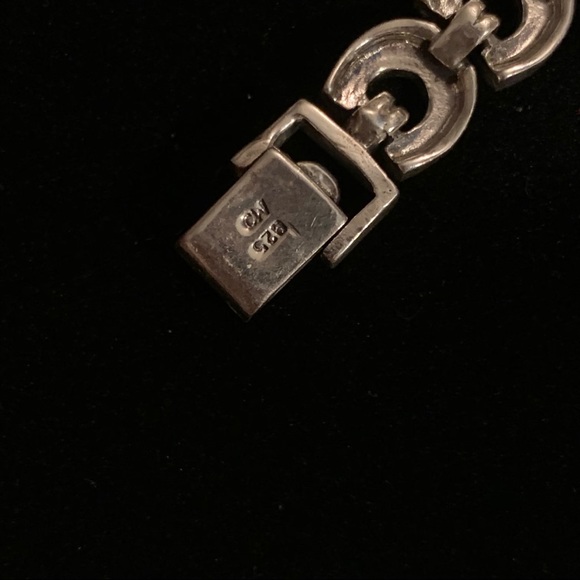 925 sterling silver marcasite bracelet - Picture 6 of 7